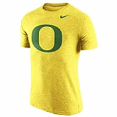 Oregon Ducks Nike Logo Plus Tri-Blend WEM T-Shirt - Heather Gold,baseball caps,new era cap wholesale,wholesale hats